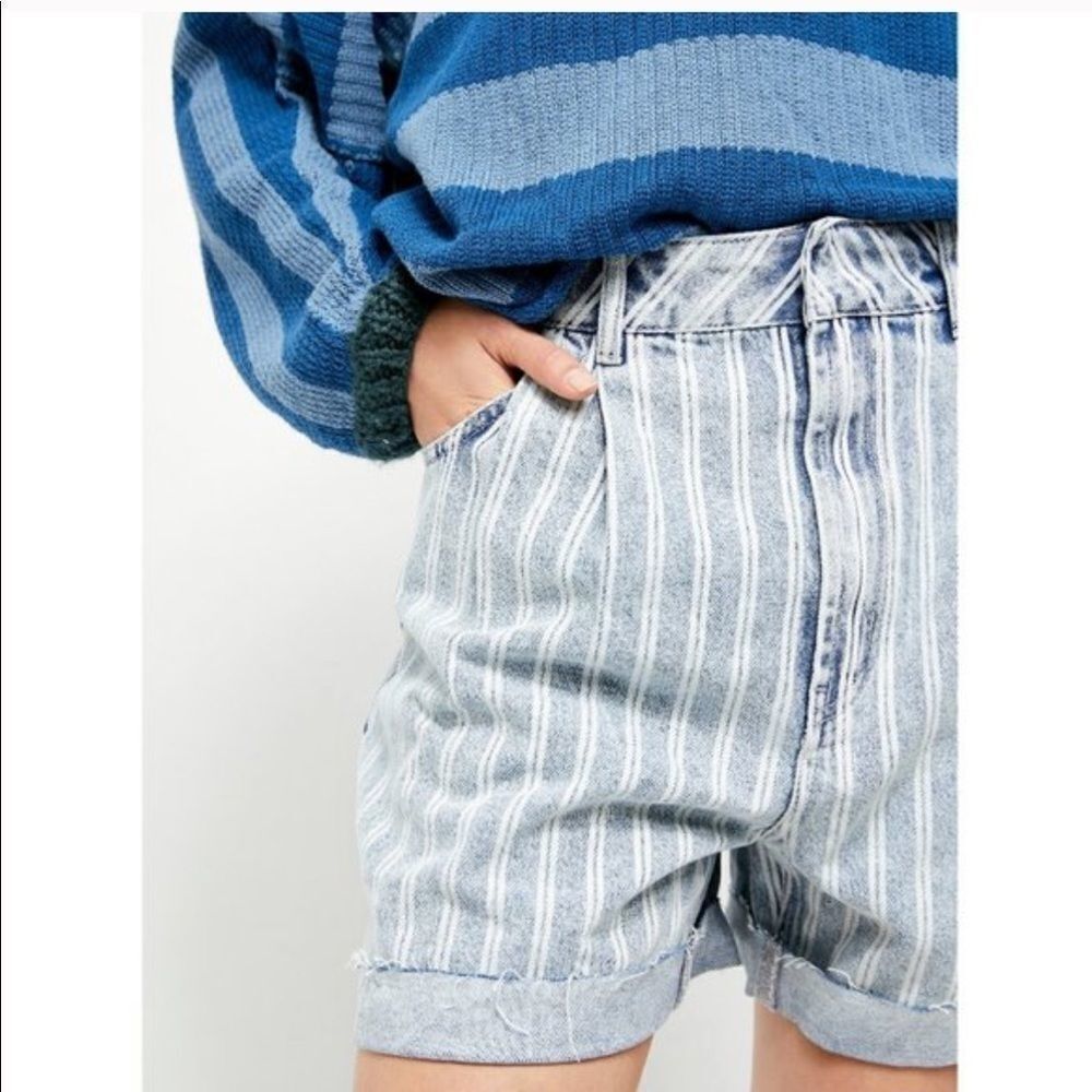 Free People Stripe Shorts
